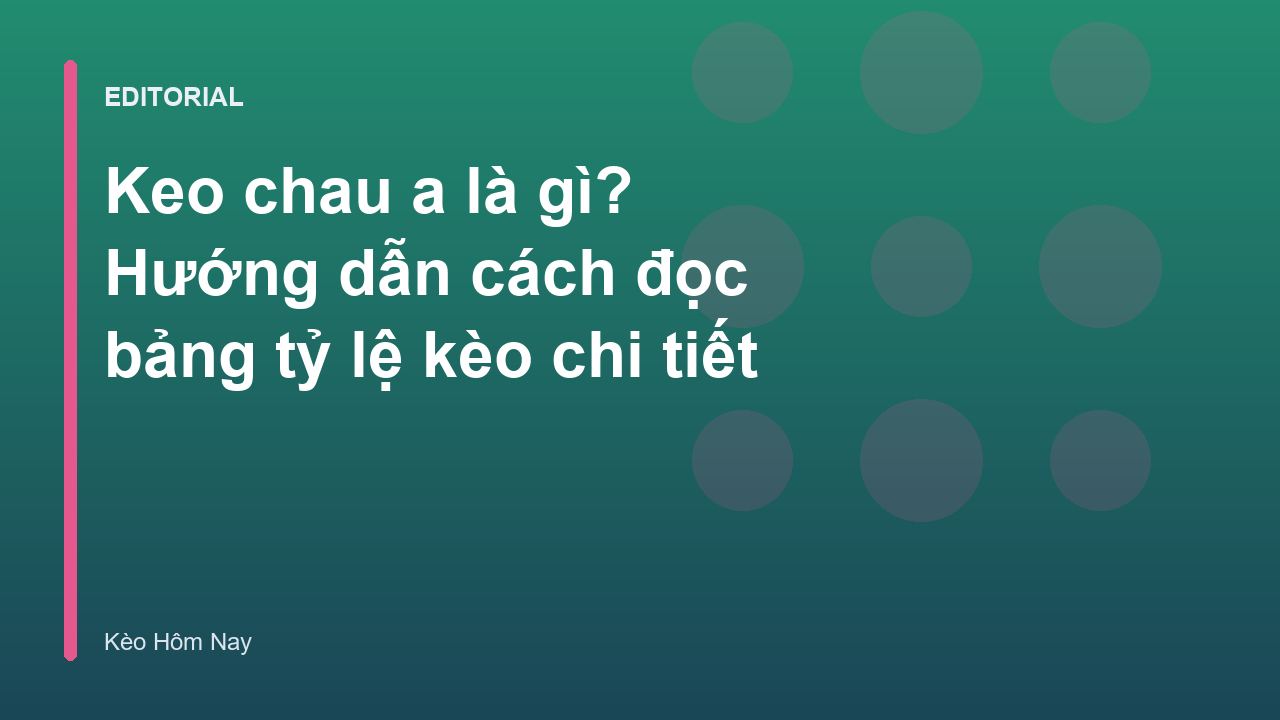 Minh họa bảng tỷ lệ kèo bóng đá