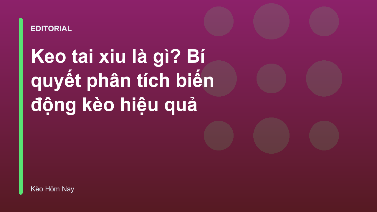 Minh họa phân tích kèo Tài Xỉu bóng đá